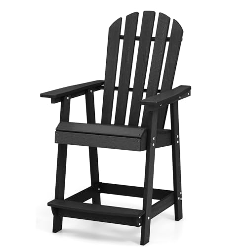 GIANTEX Adirondack Stuhl Hoch mit Fußstütze