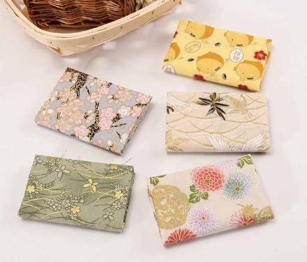 CraftsFabrics 5pcs Japanese Fat Quarters (Col 22)