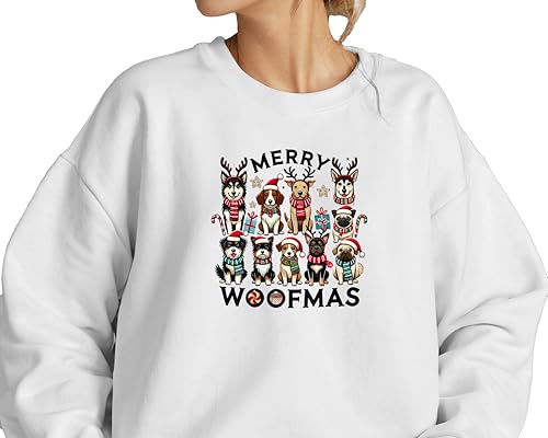 Christmas Dogs Sweatshirt, Dog Lover Hoodie, Holiday Sweatshirt, Cute Christmas Hoodie, Cute Gift for Dog Lover, Dog Mom Sweatshirt, Merry Christmas Hoodie3