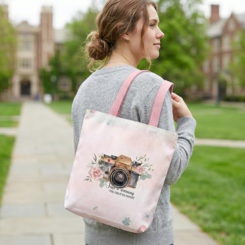 Image of Cotton Tote Bag for Women | Tote Bag with Zipper | Canvas College bag for Girls | Korean Sling Bag | Stylish Travel Sling & Handbag for Daily Use