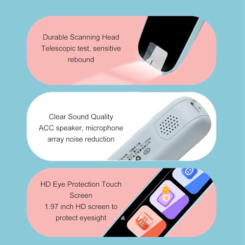 lvifloae AI Smart Scanner Pen Language Translator with OCR Technology Electronic Dictionary English Learning Scanning Pen for English Chinese Learning Travel Business