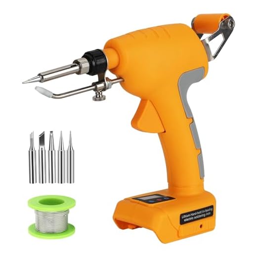 Cordless Soldering Iron Kit Compatible with Dewalt 18V Li-ion Battery,75W Digital Display Hand-held Automatic Feed Soldering Gun with 0.04" Solder Wire,5pcs Solder Tips for Home DIY,Repairing Welding