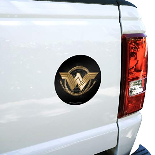 Graphics & More Wonder Woman Movie Golden Lasso Logo Automotive Car Window Locker Circle Bumper Sticker #TOP3