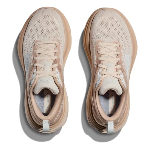 HOKA HOKA Men's Bondi 8 Max Cushioned Shoes (Shifting Sand/Eggnog, US Footwear Size System, Adult, Men, Numeric, Medium, 9.5)
