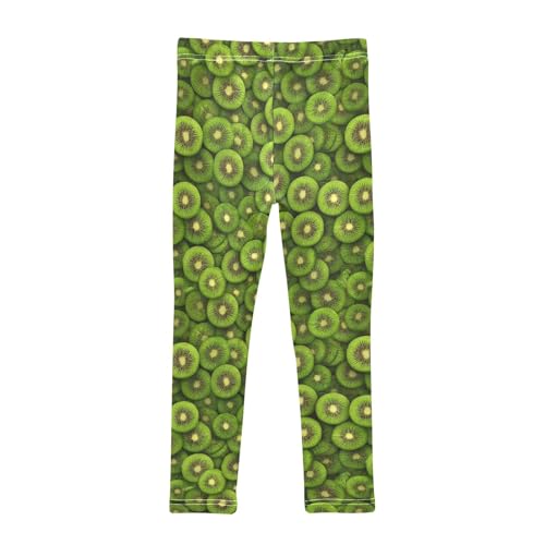 Green Kiwi Girls Casual Leggings for Kids Printed Long Pant Bottoms Stretch and Soft2