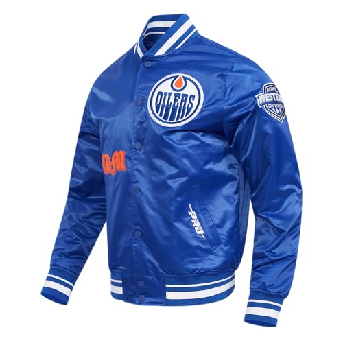 Image of Pro Standard Mens NHL Old English Satin Jacket