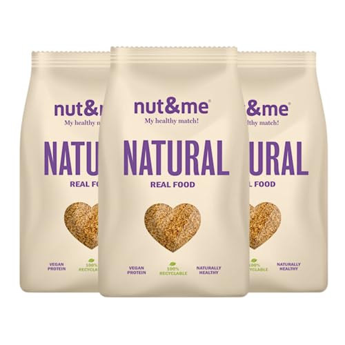 Azúcar de coco 1,2 kg nut&me | Sin aditivos ni conservantes | Ligero aroma a caramelo | Sin gluten | Vegano y vegetariano | Pack 3 x 400 gr