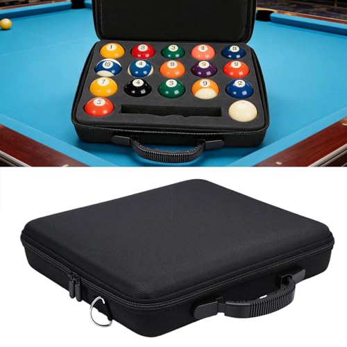 Estuche para bolas de billar Tonysa de gran capacidad con asa para 17 bolas 5