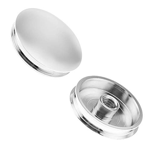 SenSona Lot de 3 Boutons poussoirs pour lavabo de Salle de Bain - 37 mm - Chrome Poli