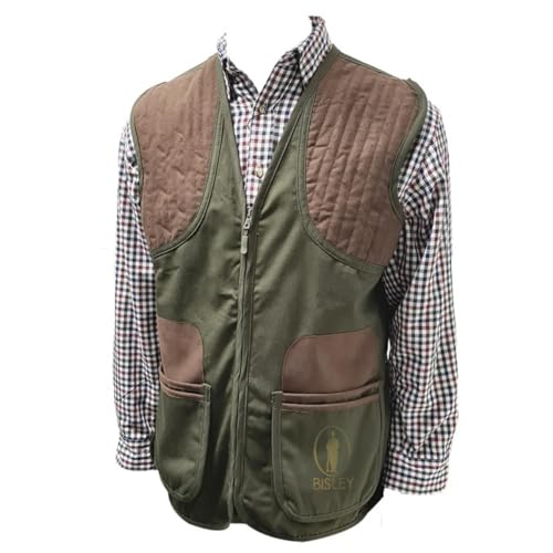 Bisley Shooting Vest Olive/Brown - Hunting outdoor gear for Men