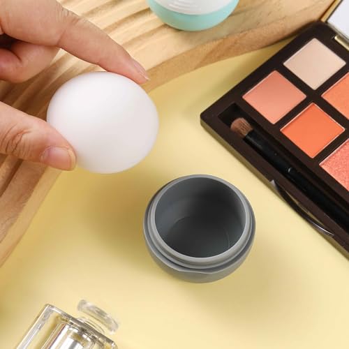 Image of DEPOZA 3Oz Travel Size Toiletries, Silicone Cream Jars for Travel Bottles TSA Approved Travel Jars Containers with Leak-Proof Box Travel Accessories for Cosmetic, Face Body, Hand Cream (Style 3)