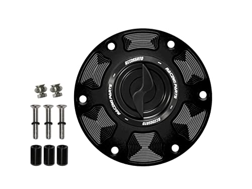 Bouchon essence Accossato noir à cliquet pour Aprilia Shiver 750 ABS 2007
