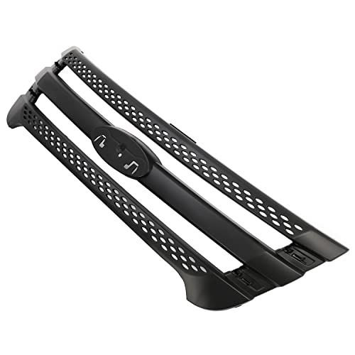 Kuafu Front Grille Inserts Compatible With 2011-2015 Ford Explorer Overlay Trim Covers Painted Black #TOP3
