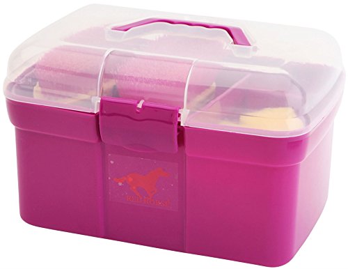 Caja de aseo Horka con cierre hermético y bandeja extraíble para guardarnés limpio