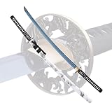ZJLQYS 1060 High Carbon Steel Japanese Katana Samurai Sword Real Full Tang Cold Steel Katana Training Sword for Men and Women,40.9 in,Perfect for Collection, Display, Decoration (White)