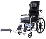 Wheelchairs; fully reclining wheelchairs, high back reclining wheelchairs with toilet, folding outdoor comfort mobility wheelchairs, folding wheelchairs A,68 * 89 * 106cm