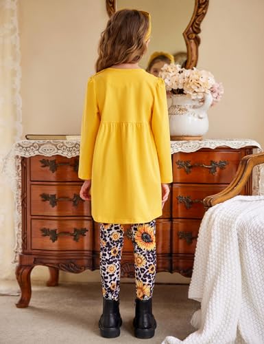 Image of Arshiner Little Girls Outfits Cute Clothing Sets Long Sleeve 2pcs Pants Sets with Pockets