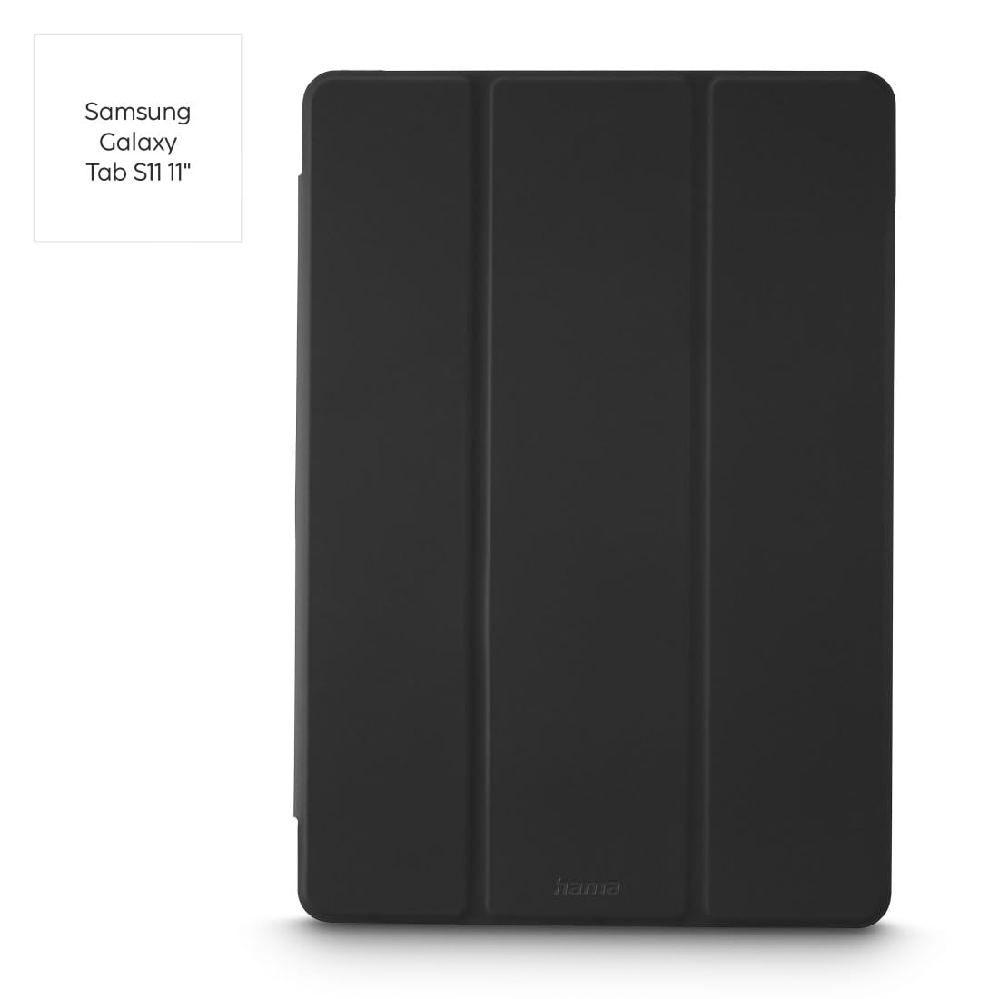 Hama Cover per tablet Samsung Galaxy Tab S11 (11), custodia protettiva Fold Clear, scomparti S Pen e penne, custodia a cavalletto, retro trasparente, standby automatico, magnetica, leggera, nero