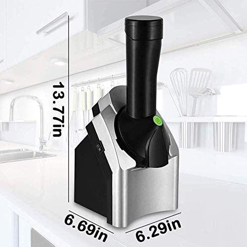 1 combination Fruit Soft Serve Frozen Dessert Electric Ice Cream Maker, Electronic Frozen Yogurt Machine Sorbet, for Frozen Fruit Dessert Portable Household Use