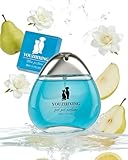 youzhixing Professional Dog Perfume & Pet Cologne - Jasmine Green Tea - Safe if Licked, Long Lasting Water-Based Deodorizer for Dogs & Cats - 1.7oz Glass Bottle with Gift Box