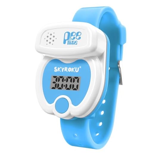 SKYROKU Potty Training Watch for Toddlers – Cute Toilet Shape, Music & Light Reminders, Countdown Timer, Rechargeable, Silicone Adjustable Strap – Easy Setup & Safe for Kids