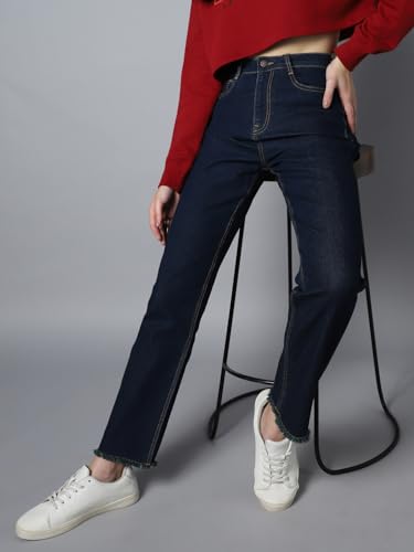 Image of HIGH Star Women's Straight Fit Mid Rise Jeans