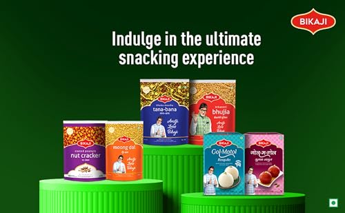 Bikaji Kolkata Chanachur 14.11 Oz (400g) Pack| Ready to Eat Traditional Bengali Flavor Namkeen for Tea Time | Spicy Jhaal Chana Chur Mixture with Crunchy Sev, Peanuts & Spices mix for Party Snack