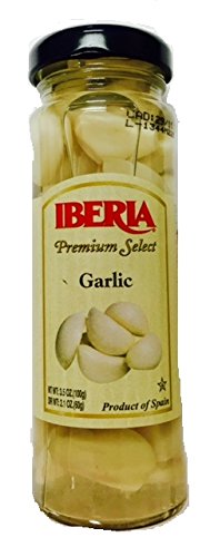 Iberia Ajos Blancos Españoles (White Garlic) Glass Bottle 3.5oz 4 Pack