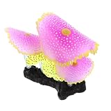 Cabilock Violette Aquarium Korallen aus Silikon mit Realistischer Form