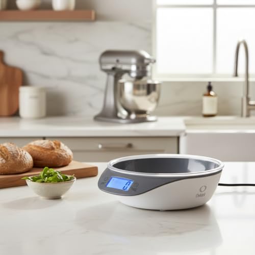 Balança Digital de Cozinha com Tigela Removível, Display LCD, Cap...