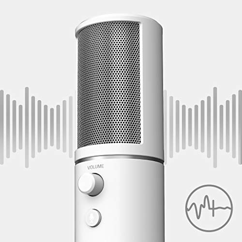 Microfone Condensador Razer Seiren X USB, Mercury Edition Branco, RZMCSE06RT