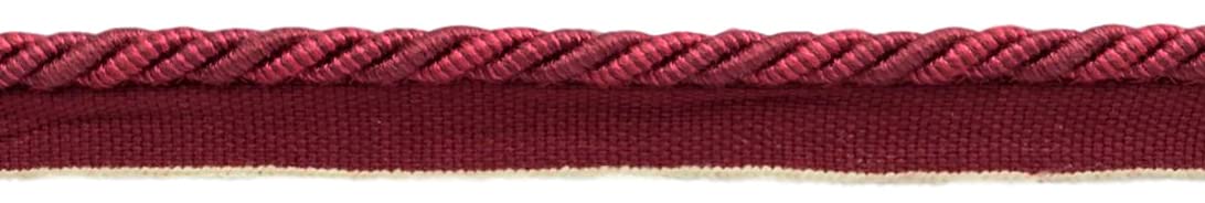 Corde de passepoil rouge bordeaux 0,5 cm pour customiser vos coussins