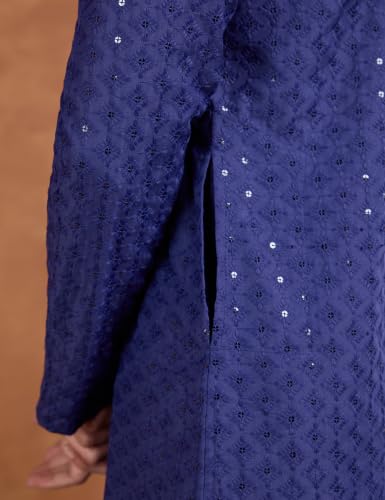 Image of Symbol Premium Men's Embroidery Sequined Long Kurta