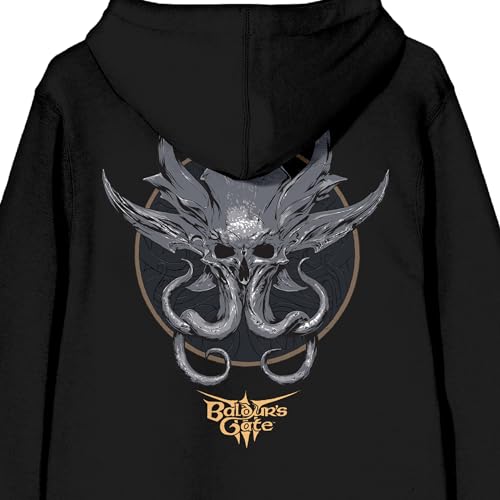 Dungeons & Dragons Baldur's Gate Monster Men's Black Zippered Hoodie4