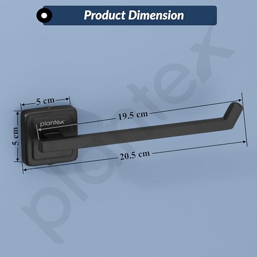 Plantex Black Towel Hanger for washbasin/Napkin Holder for Kitchen/Hand Towel Hanger/Bathroom Accessories -304 Grade Stainless Steel, Decan (Black)
