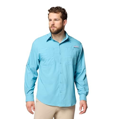 Chemise à manches longues Columbia Tamiami 2 homme contre les coups de soleil bleu