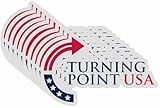 10 Pack Turning Point USA Charlie Kirk Stickers Laptop Bumper Decal Window Waterproof Car Stickers