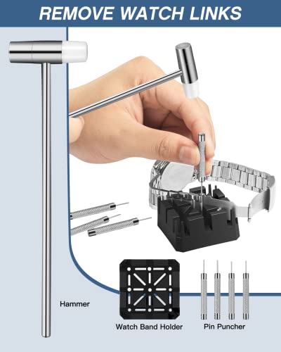 Vastar Watch Repair Kit Professional Spring Bar Tool Set, Watch Band Link Pin Tool Set With Carrying Case #TOP4