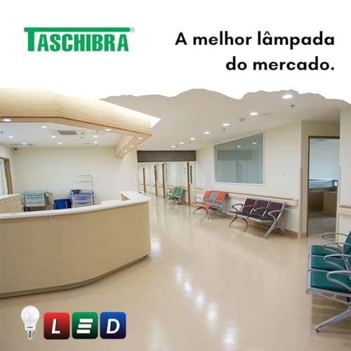 KIT 6 LÂMPADAS LED TKL 60 TASCHIBRA 9W 6500K