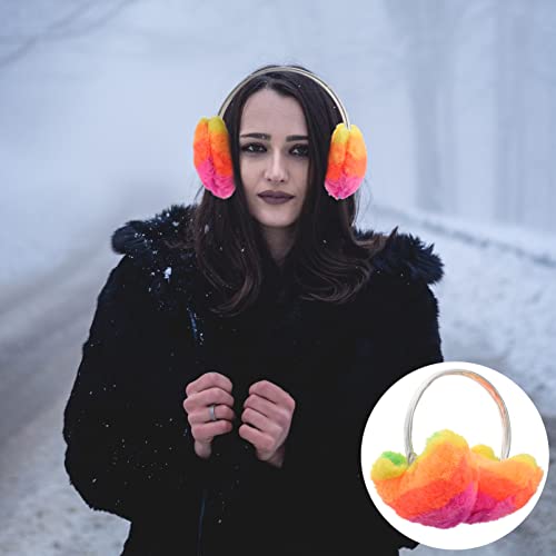 Orejeras de invierno de felpa con triple capa protectora de viento 3