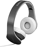 3,5mm Stereostecker Grundig Stereo Kopfhörer mit Mikrofon, 20Hz-20.000Hz, klappbar, Stereokopfhörer für Handy Smartphone Tablet, Farbe:Grau