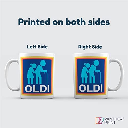 Oldi Rude Joke Large Heavy Duty Ceramic Novelty Funny Coffee Mug, Cup for Men & Women, Girls & Boys  Gift for Birthday, Leaving, Teacher, Christmas, Work Colleagues