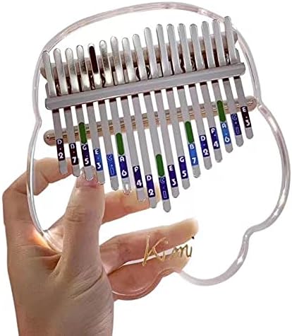 Kimi Crystal Thumb Piano Kalimba Transparent Crystal (17 keys Cat Claw)