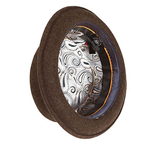 DASMARCA Quintin Chapéu de lã dobrável e lã Pork Pé inverno, Amarelo, L