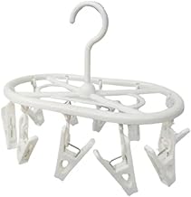Mini Varal Oval 10 Prendedores Roupas Íntimas Branco