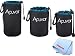 3 Soft Lens Pouches for Digital Camera DSLR Lenses. Small, Medium and Large for Canon, Sony, Pentax, Nikon, Olympus, Panasonic, Nikkor with Drawstring | Water Resistant
