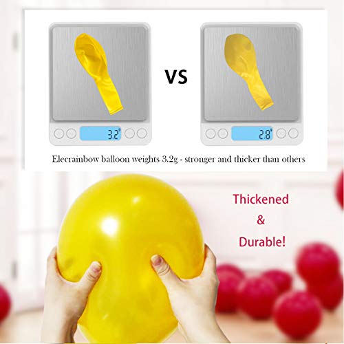 Elecrainbow 12 Inches 320 Grams Thickened Yellow Balloons,Yellow Party Supplies For Birthday Wedding Baby Shower Sunflower Bumble Bee Theme Party,100 Count #TOP2