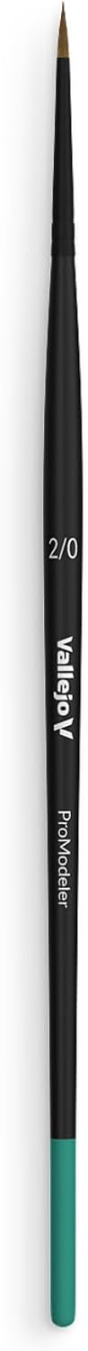 Vallejo Pro Modeler B01020 Natural Hair Round Brush No. 2/0