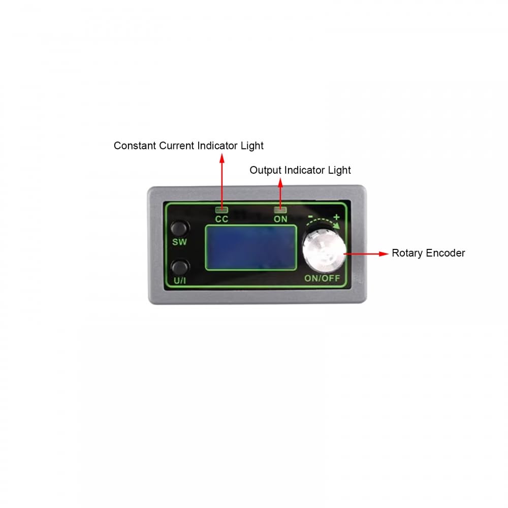 Módulo de alimentación ajustable con pantalla LCD 50 V 20 A 1000 W, Regulador de Voltaje