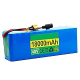 Información del producto: batería de 48V 18AH Ebike, 238 * 66 * 60 mm (9.3 * 2.6 * 2.3 pulgadas), peso: aproximadamente 2 kg, el conector Xt60 se proporciona de forma predeterminada Si necesita otro tipo de enchufes, deje un mensaje al realizar el pedido.